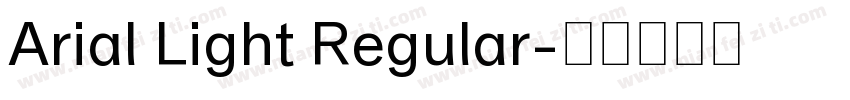 Arial Light Regular字体转换